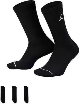 Носки Jordan Everyday Crew — 3 шт., черный