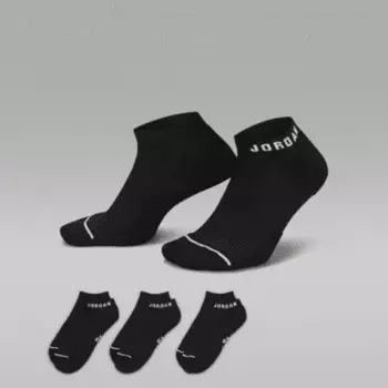 Носки Jordan Everyday No-Show (3 шт), черный/белый