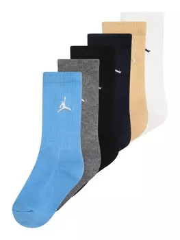 Носки Jordan Socks ESSENTIALS, бежевый/темно-синий/небесно-голубой/пестрый серый/черный/белый