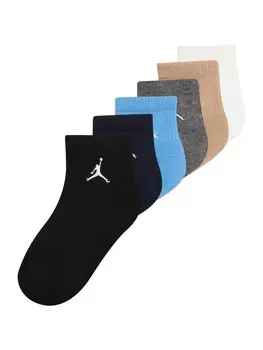 Носки Jordan Socks EVERYDAY ESSENTIALS, синий/лазурный/парчовый/пестрый серый/черный/белый