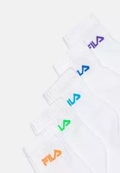 Носки JUNIOR QUARTER MIXED COLORS 5 PACK UNISEX Fila, белый