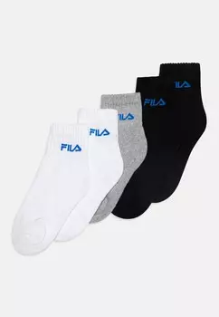 Носки JUNIOR QUARTER MIXED COLORS 5 PACK UNISEX Fila, черный