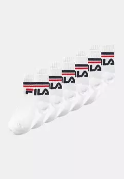 Носки JUNIOR QUARTER UNISEX 6 PACK Fila, цвет white