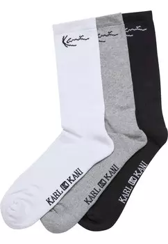 Носки Karl Kani Socks, цвет mottled grey/black/white