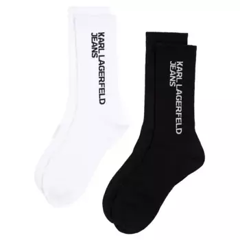 Носки Karl Lagerfeld A1W47053 2 pairs, белый/черный