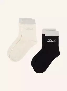 Носки KARL LAGERFELD, черный/бежевый