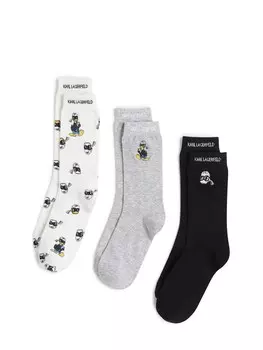 Носки Karl Lagerfeld Disney, цвет Grey/Black/White