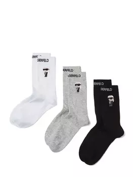 Носки Karl Lagerfeld IKON, цвет Grey/Black/White