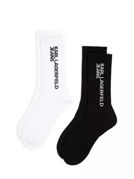 Носки KARL LAGERFELD JEANS, черный/белый