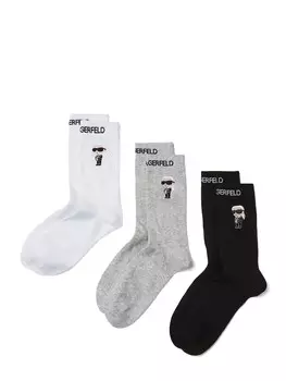 Носки Karl Lagerfeld Socks Ikonik 2.0, черный