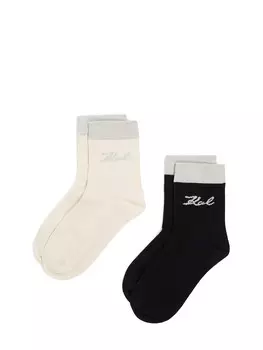 Носки Karl Lagerfeld Socks, кремовый/черный