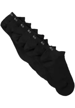 Носки-кеды HUGO Underwear "Socks 6P AS UNI CC W 10" (6 пар), с фирменной надписью на манжетах, черный