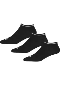 Носки-кеды Lee (3 пары), с надписью-логотипом, черный