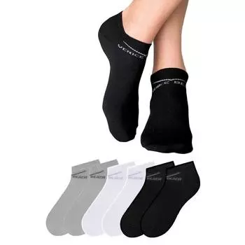 Носки-кеды Venice Beach (6 пар) женские, цвет grau