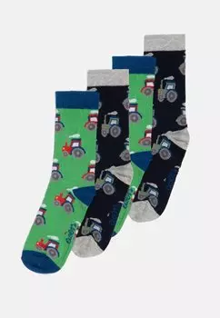 Носки KIDS TRACTOR 4 PACK Ewers, цвет blue/green