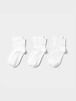 Носки конические, 3 пары Uniqlo, белый