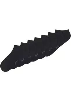 Носки короткие Name It "NKNANCLE 7P SOLID NOOS" (упаковка, 7 пар), черный