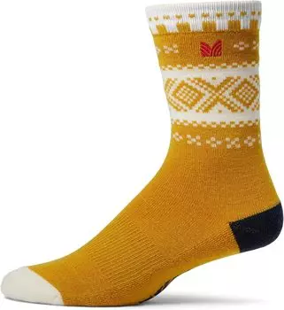 Носки Кортина Dale of Norway, цвет Mustard/Off-White/Dark Charcoal