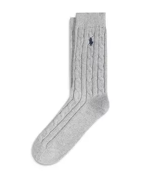 Носки косой вязки Ralph Lauren, серый