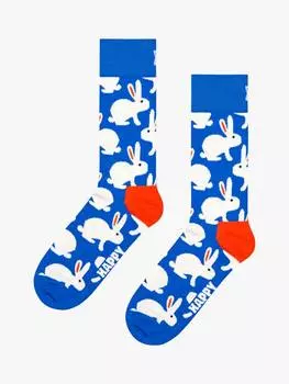 Носки-кролики Happy Socks, цвет Bright Blue/Multi
