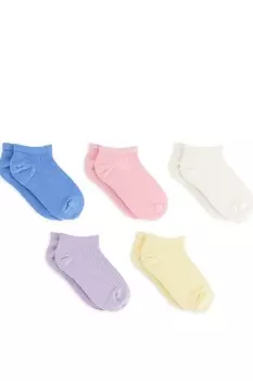 Носки-Кроссовки, 5 шт Arket, мультколор