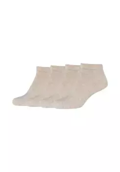 Носки-кроссовки Camano "носки-кроссовки, набор из 4 шт.", цвет Nature Melange