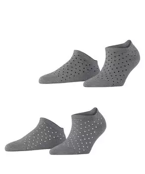 Носки-Кроссовки fine dot 2 пары Esprit, серый