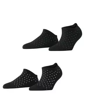 Носки-Кроссовки fine dot 2 пары Esprit, черный