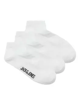 Носки-кроссовки Jack & Jones "JACLOUIS DONGO SOCKS 3 PACK NOOS" (упаковка, 3 пары), белый
