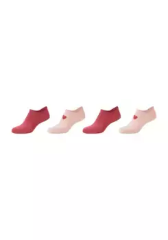 Носки-кроссовки S.Oliver "носки-кроссовки, набор из 4 шт.", цвет Peachskin
