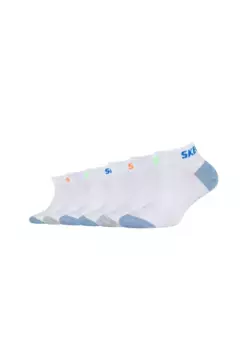 Носки-кроссовки Skechers "носки-кроссовки, упаковка из 6 шт.", белый
