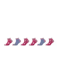 Носки-кроссовки Skechers "носки-кроссовки, упаковка из 6 шт.", цвет Flamingo Mi