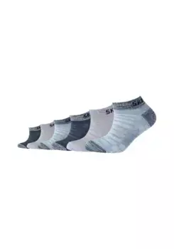 Носки-кроссовки Skechers "носки-кроссовки, упаковка из 6 шт.", цвет Stone Melange