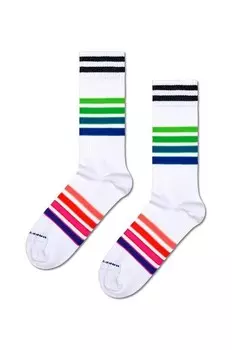 Носки-кроссовки Street Stripe Happy Socks, белый