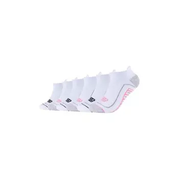 Носки-кроссовки унисекс, белые, микс, 6 шт. SKECHERS, цвет weiss