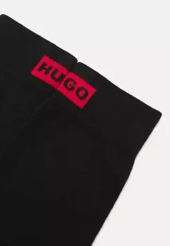Носки LABEL 3 PACK HUGO, черный