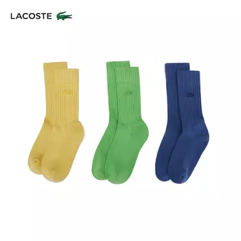 Носки Lacoste до середины икры, желтый / зеленый / синий