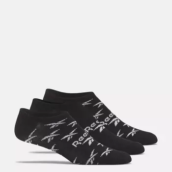 Носки-лайнеры, 3 пары Reebok, черный