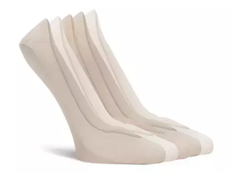 Носки Laser-Cut Women's No Show Liners - 5 Pack Lemon, цвет beige_blush_taupe