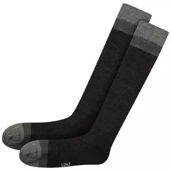 Носки Lenz Merino Compression 1 Long, черный
