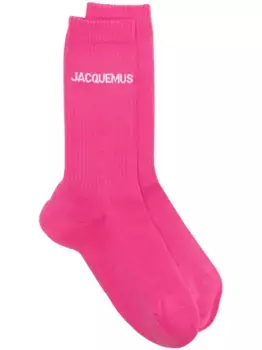 Носки Les Chaussettes Jacquemus с логотипом, розовый