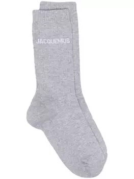 Носки Les Chaussettes с логотипом Jacquemus, серый