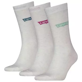 Носки Levis Batwing Logo Recycled 3 шт, белый