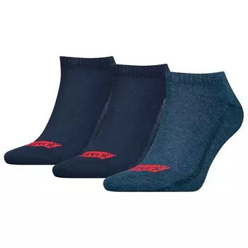 Носки Levis Batwing Logo Recycled Short 3 шт, синий