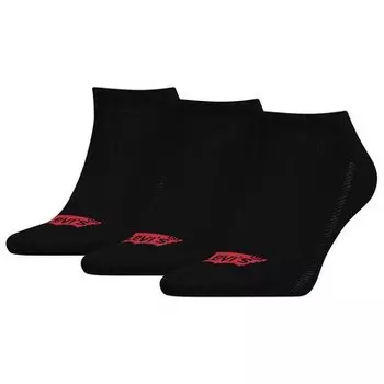 Носки Levis Batwing Logo Sneaker Low 3 шт, черный