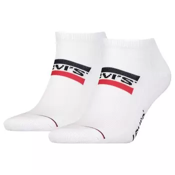 Носки Levis Low Cut Sportswear Logo Half long 2 шт, белый