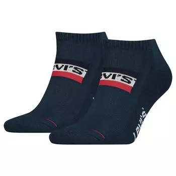 Носки Levis Low Cut Sportswear Logo Half long 2 шт, синий