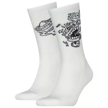 Носки Levis Placed Graphic 2 units, белый