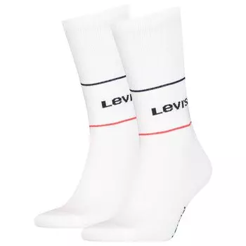 Носки Levis Short Cut Logo Sport 2 шт, белый