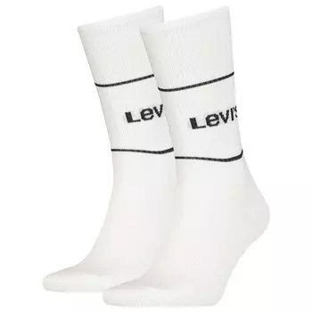 Носки Levis Short Cut Logo Sport 2 шт, белый